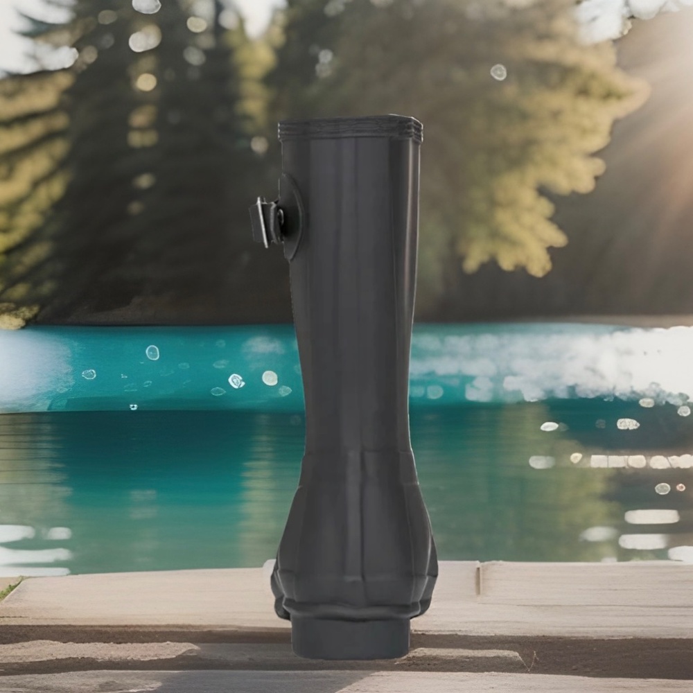 Hunter Original Short Rain Boot Women Waterproof Matte Comfort Black Trending - Picture 3 of 8